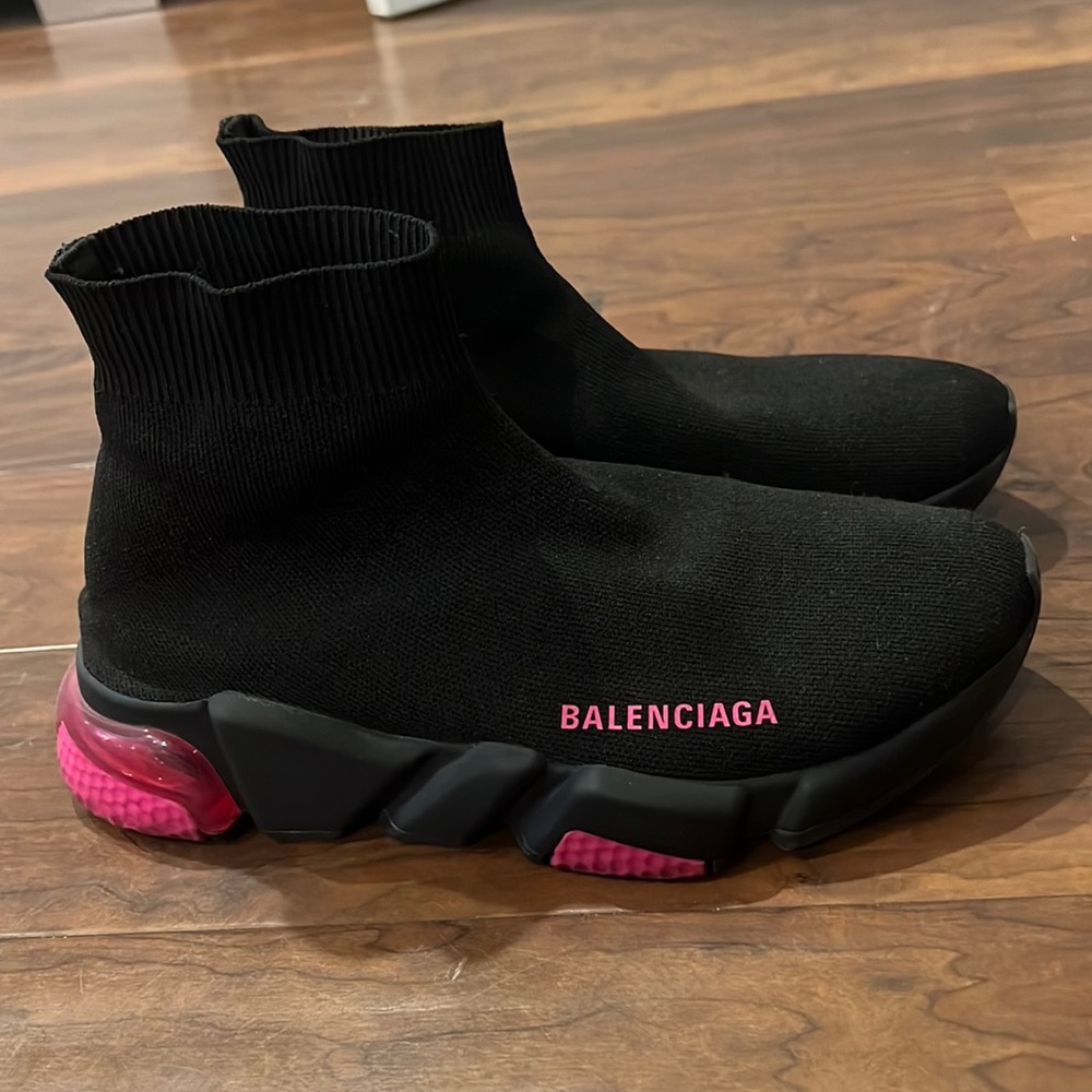 Women’s Pink Balenciaga Speed Sneakers